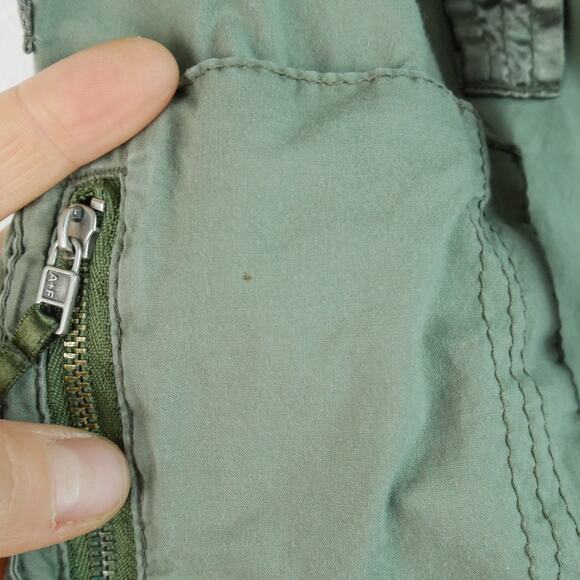 Vintage Y2K Abercrombie & Fitch Cargo Pants Size 10 Military Paratrooper Baggy - Picture 9 of 15